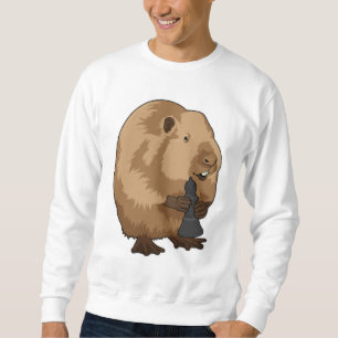 Sudadera Beaver en el Obispo de Ajedrez con pieza de ajedre