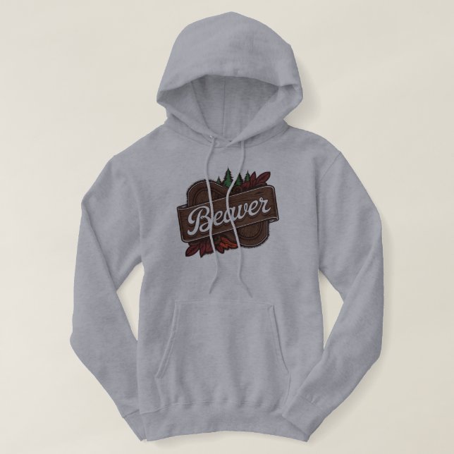 Sudadera Beaver Hoodie Woodland Wander Sweatshirt (Diseño del anverso)