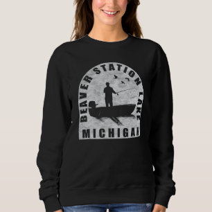 Sudadera Beaver Station Lake Fishing Michigan