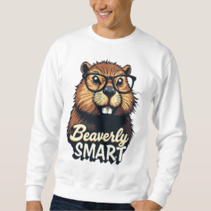 Sudadera Beaverly Smart - Gráfica divertida de castores con