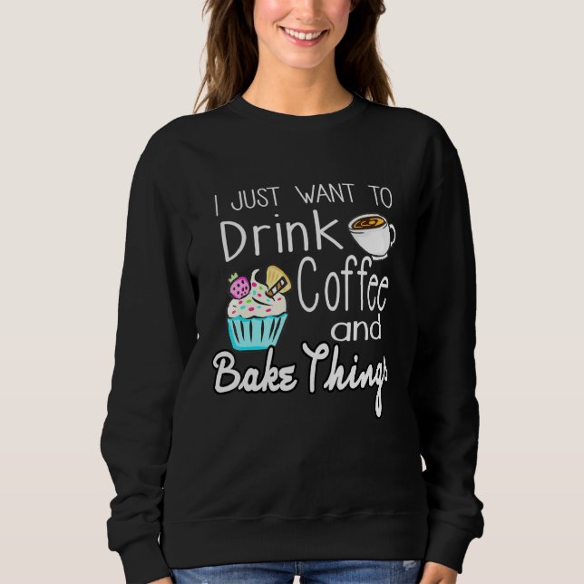 Sudadera Beba Café Y Pasteles De Bake Mujeres (Anverso)