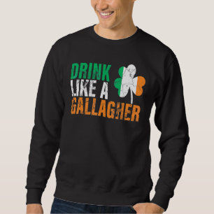 Sudadera Beba Como Un Costu De Gallagher Funny St Patricks 