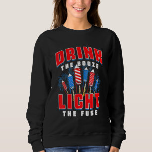 Sudadera Beba La Luz De Booze El Fusible Fuego Del 4 De Jul