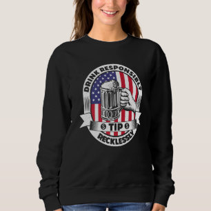 Sudadera Beba Responsablemente Propina Imprudente Bartender