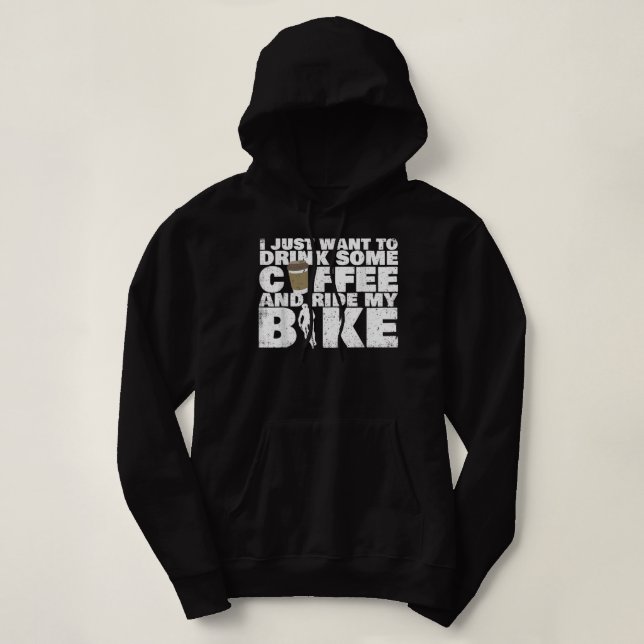 Sudadera Beba Un Café Y Paseo En Bicicleta - Ciclismo (Diseño del anverso)