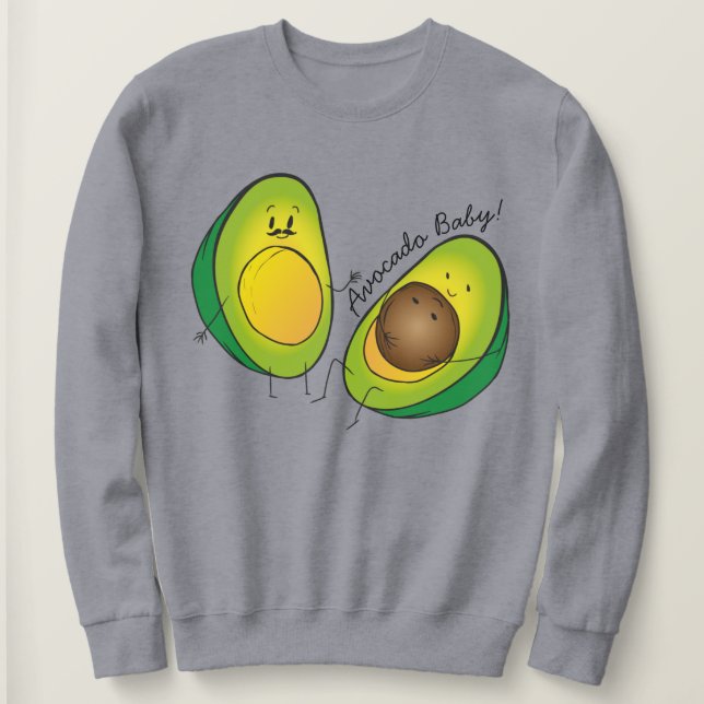 Sudadera Bebé aguacate (Anverso del diseño)