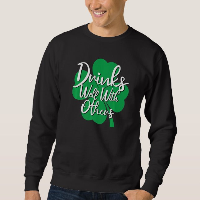 Sudadera Bebe Bien Con Otros De Bebida Squad Funny St (Anverso)