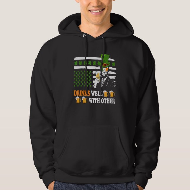 Sudadera Bebe Bien Con Otros Y Abraham Lincoln Beer & Ir (Anverso)