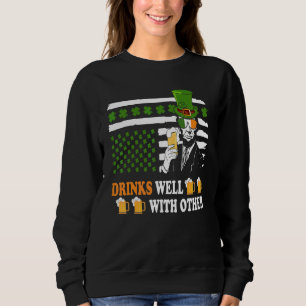 Sudadera Bebe Bien Con Otros Y Abraham Lincoln Beer & Ir