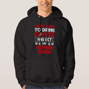 Sudadera Bebe café y Mascota mi humor alemán de perro boxer