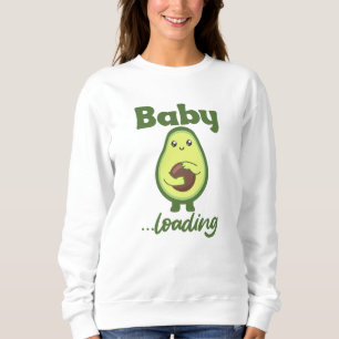 Sudadera Bebé cargando divertido aguacate mamá embarazada