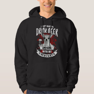 Sudadera Bebe Cerveza Con 2 Chihuahua