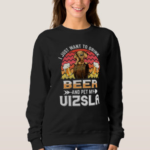 Sudadera Bebe Cerveza Mascota Mi Perro Vizsla Perro Gracios