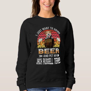 Sudadera Bebe cerveza y Mascota mi Jack Russell Terrier Pup