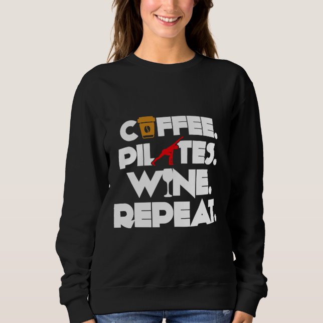 Sudadera Bebé de almohadillas de café Vino de repetición (Anverso)