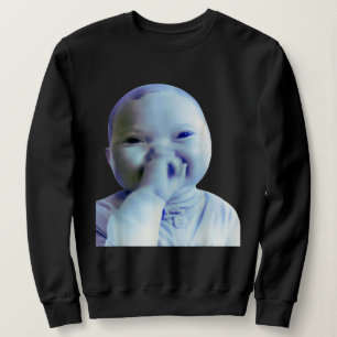 Sudadera Bebé de IA sosteniendo meme de risa Tendencia vira