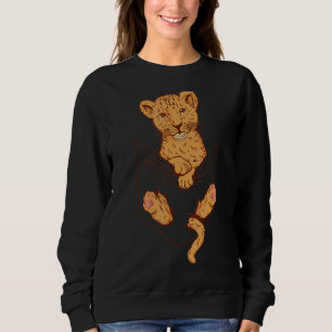 Sudadera Bebé de leones en animales del zoológico de Pocket