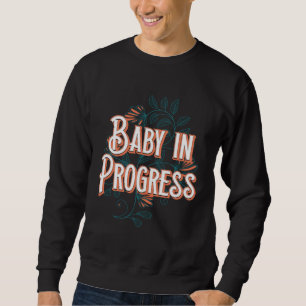 Sudadera Bebé en Camino Anuncio de Embarazo para Nueva Mamá