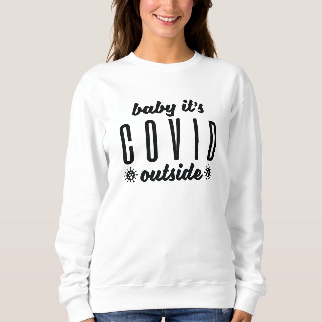 Sudadera Bebé, está frío afuera (Anverso)