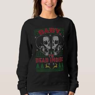 Sudadera Bebé, estoy muerto dentro del cráneo... hace frío 