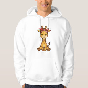 Sudadera Bebé jirafa linda con diseño vectorial vintage de
