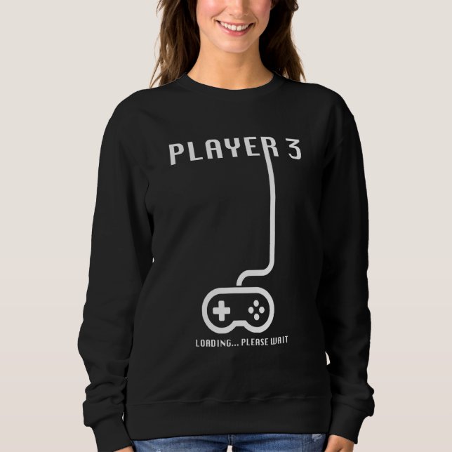 Sudadera Bebé Jugador 3 Cargando Bebé Cargando Embarazo No (Anverso)