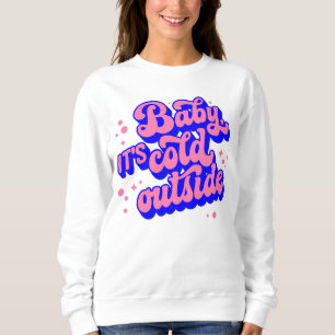 Sudadera Bebé juguetón, frío fuera del diseño invernal
