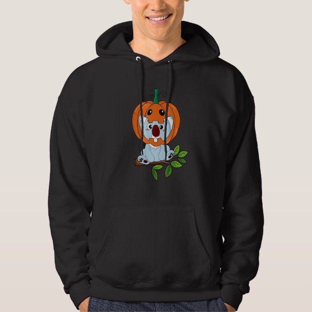 Sudadera Bebé Koala Con Casco De Calabaza Disfraz De Hallow (Anverso)