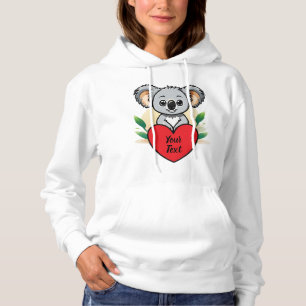 Sudadera Bebé Koala Corazón de Oso con su mensaje de Person