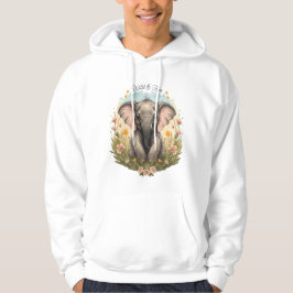 Sudadera Bebé lindo Elefante Calf Flor silvestre Wanderlust