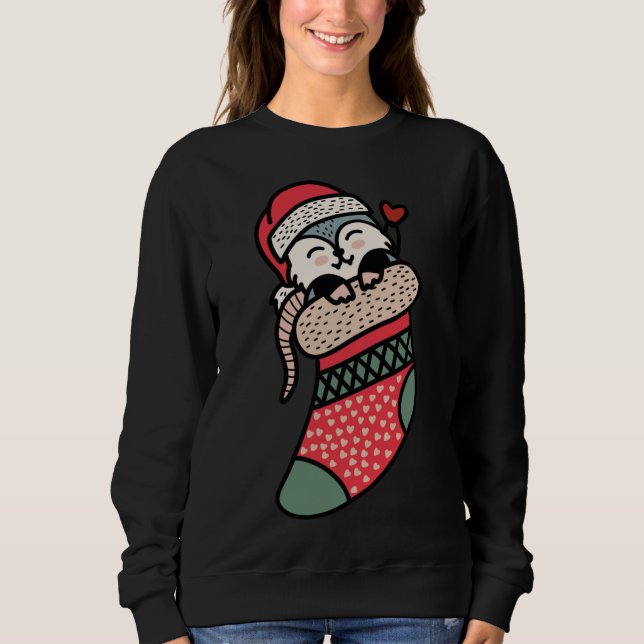 Sudadera Bebé lindo en Navidades conmocionan Navidad Pajama (Anverso)