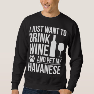 Sudadera Bebe Mascota de vino mi perrero habanés Mamá Perro