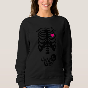 Sudadera Bebé Skeleton Embarazo Feliz de Halloween Embarazo