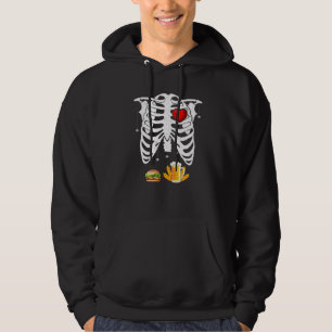 Sudadera Bebé Skeleton Invitación de Embarazo X Ray Burger