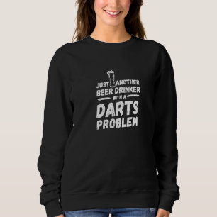 Sudadera Bebedor de cerveza con un problema de dardos, juga