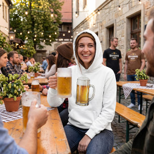 Sudadera Bebedor de Taza de Cerveza Fría Espumosa
