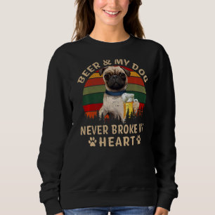 Sudadera Bebedores 365 Cerveza y mi perro de cerdo nunca ro