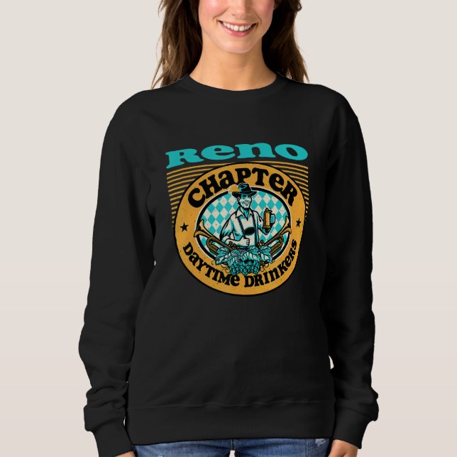 Sudadera Bebedores De Día De América Reno Nevada Capítulo B (Anverso)
