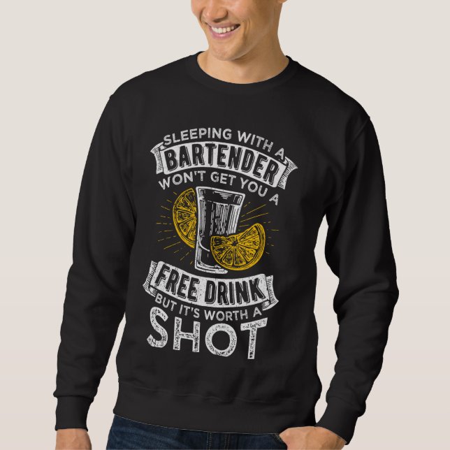 Sudadera Beber Club Bar Alcohol Bartender Fiesta Dormir Dr. (Anverso)