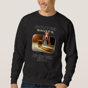 Sudadera Beber disparos y colgar mi hebilla de Bassett