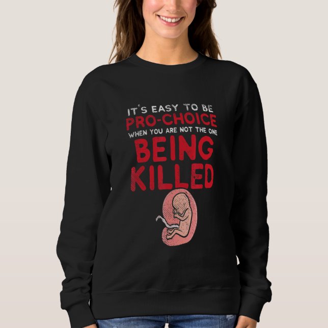 Sudadera Bebés sin vida anti aborto (Anverso)