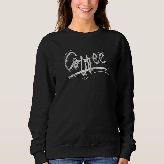 Sudadera Bebida Cafeína Café Cappuccino Adictos a la angust (Anverso)