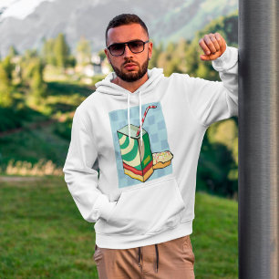 Sudadera Bebida Con Un Tejido De Paja