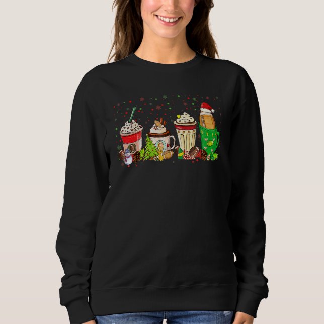 Sudadera Bebida de café de Navidad para el día del partido  (Anverso)