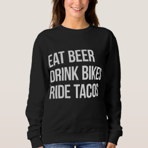 Sudadera Bebida de Cerveza Bicicletas Tacos