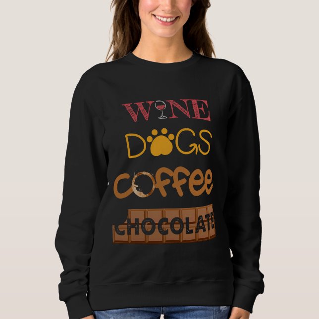 Sudadera Bebida de chocolate con café de vino (Anverso)