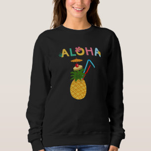 Sudadera Bebida de piña hawaiana Aloha Premium