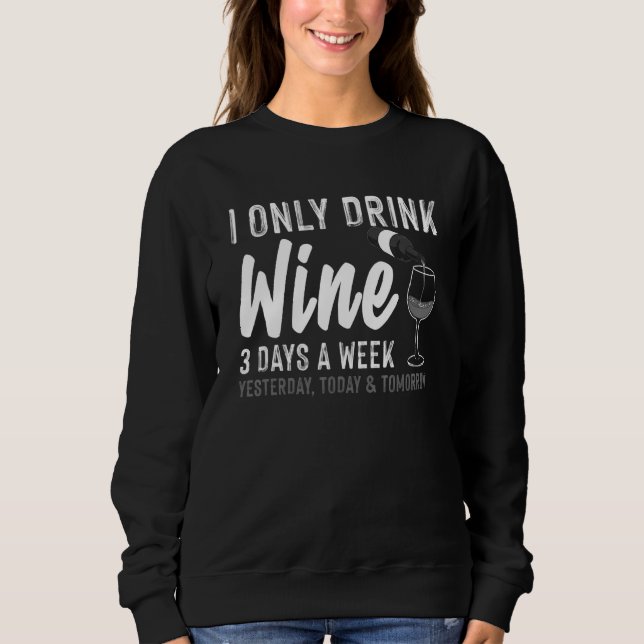 Sudadera Bebida De Vino Para Las Mujeres Bebidas De Alcohol (Anverso)