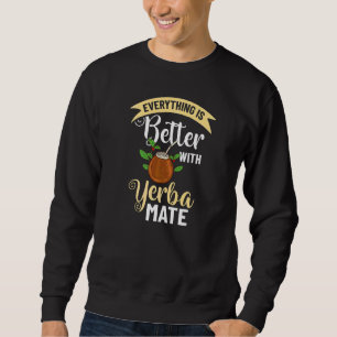 Sudadera Bebida de Yerba Mate Té Argentina Hojas Taza Polvo