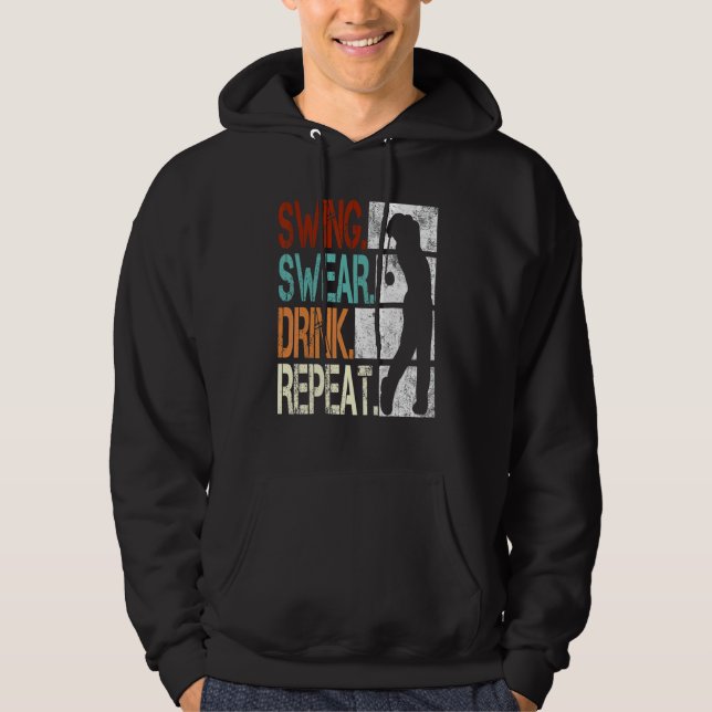 Sudadera Bebida de zarramplín para repetición de golf 1 (Anverso)